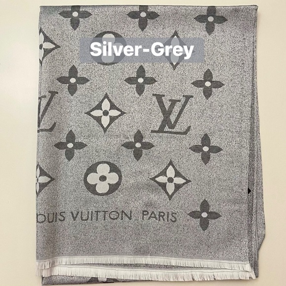 LV Monogram Cashmere Silk Blend Scarf - Picture 6 of 9